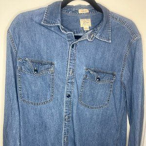 J. Crew classic denim button-down shirt